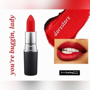 MAC Powder Kiss Lipstick *YOU'RE BUGGIN LADY* / 0.10 oz / New in box